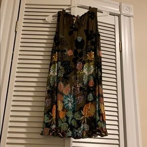 LOFT floral skater dress - XS Petitie